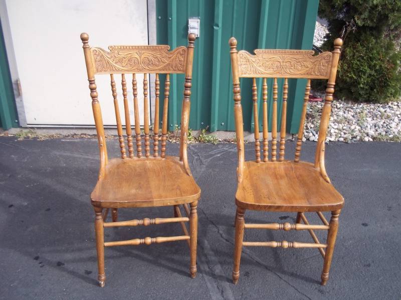2 Wood chairs