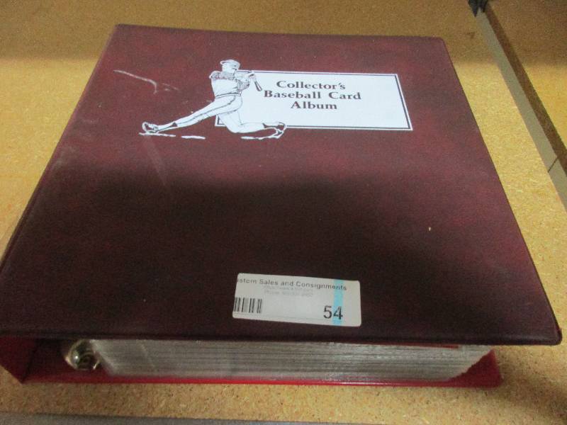 lot 54 image: baseball card album