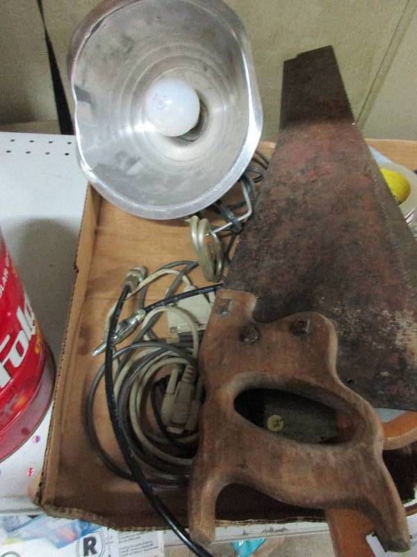 lot 85 image: misc tools and hardware 2 boxes