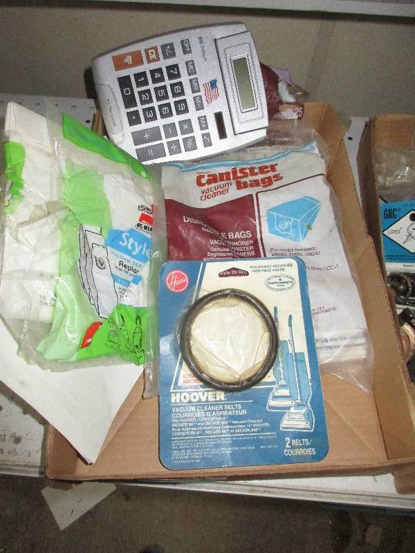 lot 90 image: misc hardware and vacuum bags