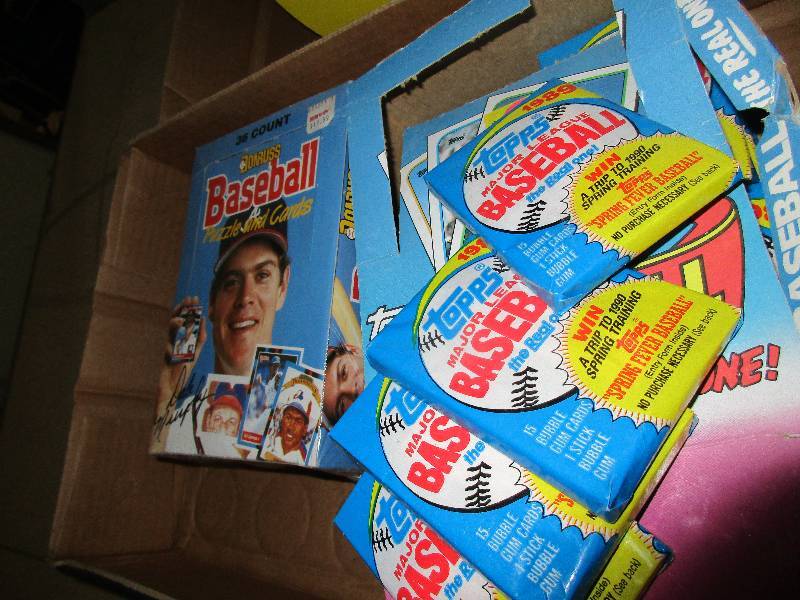 lot 92 image: baseball and basket ball cards some unopened packs