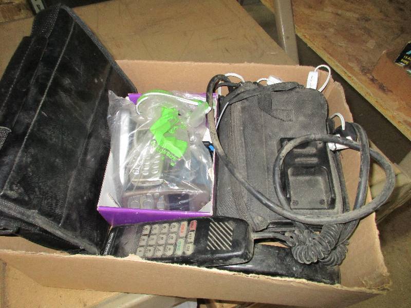 lot 97 image: car phones, and old cell phones
