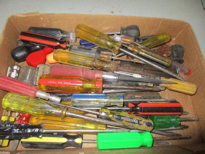 lot 101 image: box of screwdrivers