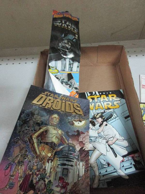 lot 104 image: star wars kite and comic book