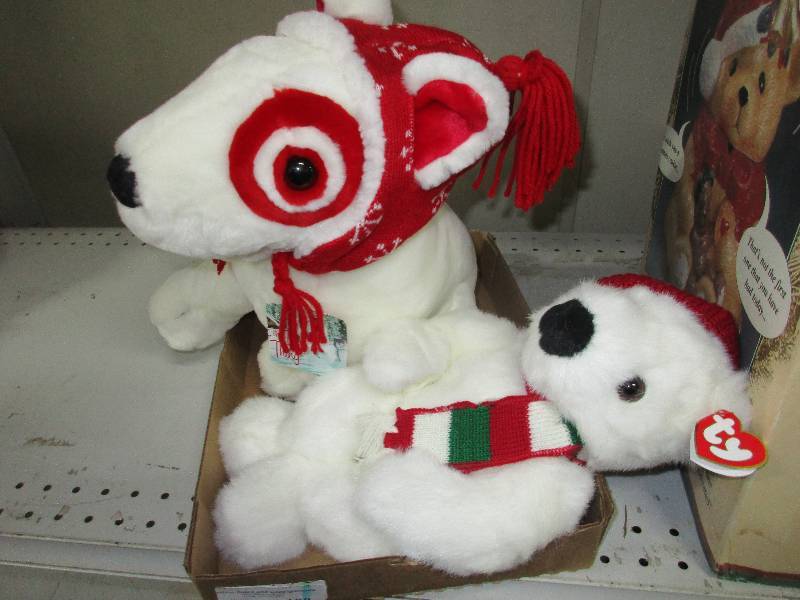 lot 108 image: stuffed animals and talking cookie jar