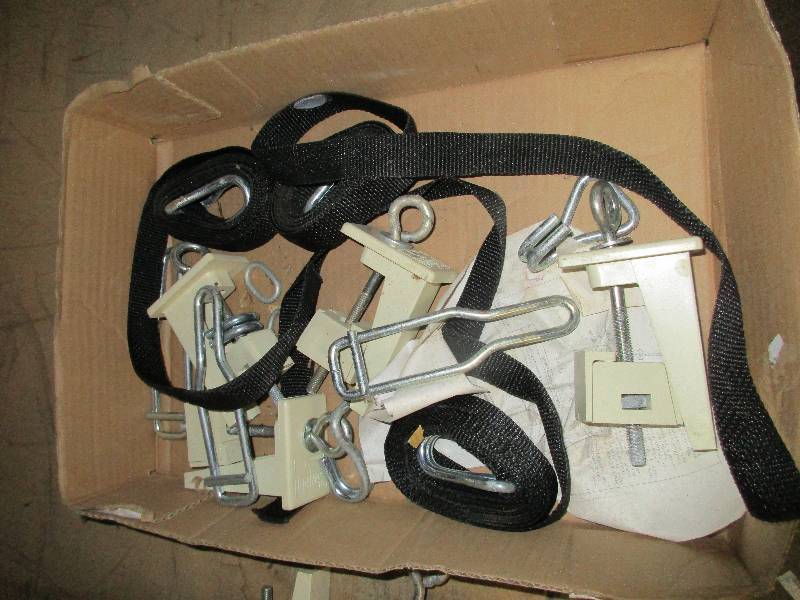 lot 113 image: misc brackets and straps - see pictures