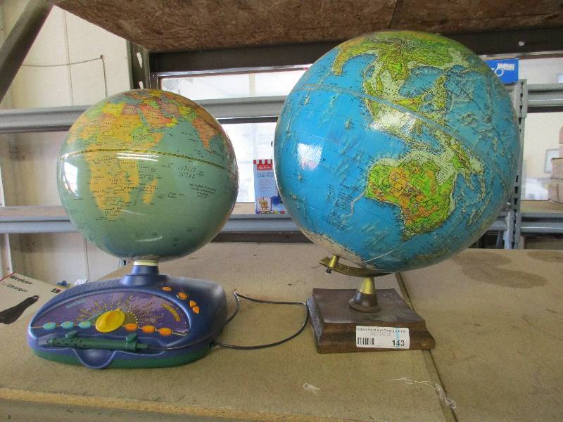 lot 143 image: 2 globes