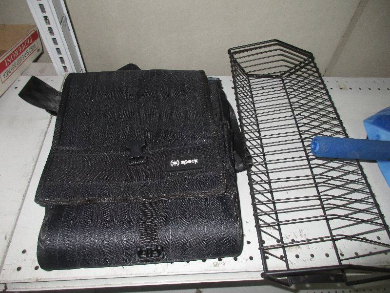 lot 159 image: Ab slide, DVD rack, misc items