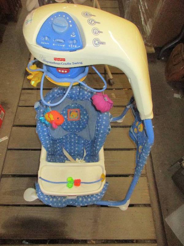 lot 203 image: fisher price aquarium cradle swing