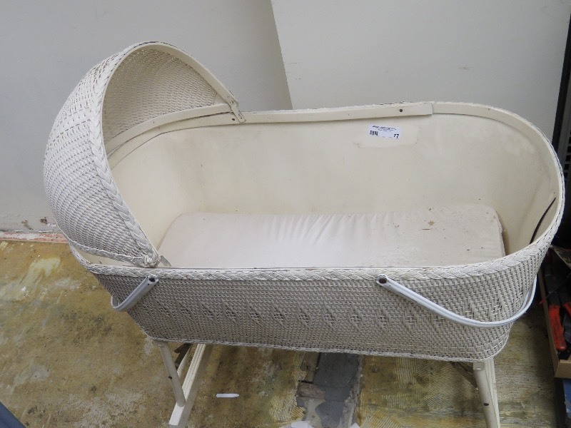 antique baby bassinet