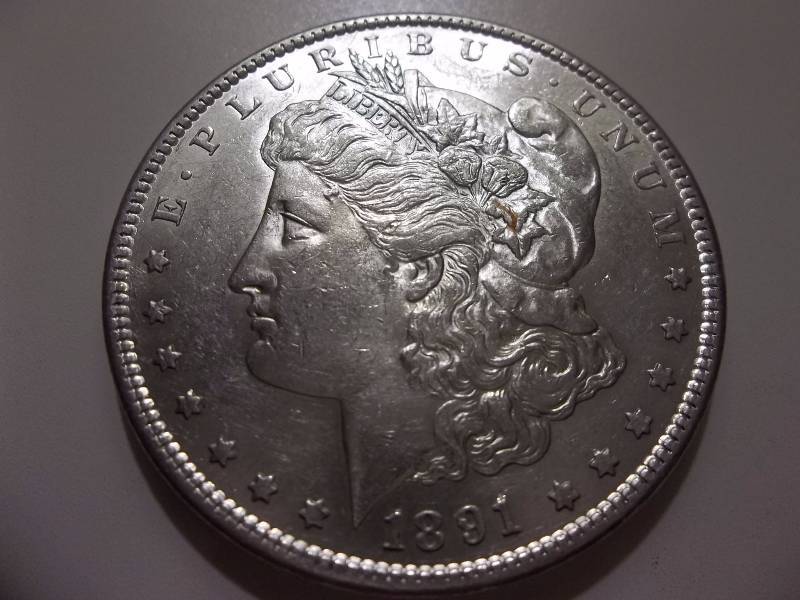 1891 S Morgan Silver Dollar