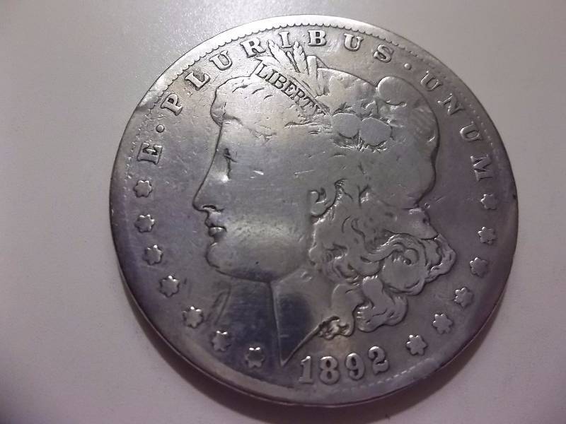 1892 S Morgan Silver Dollar Polished