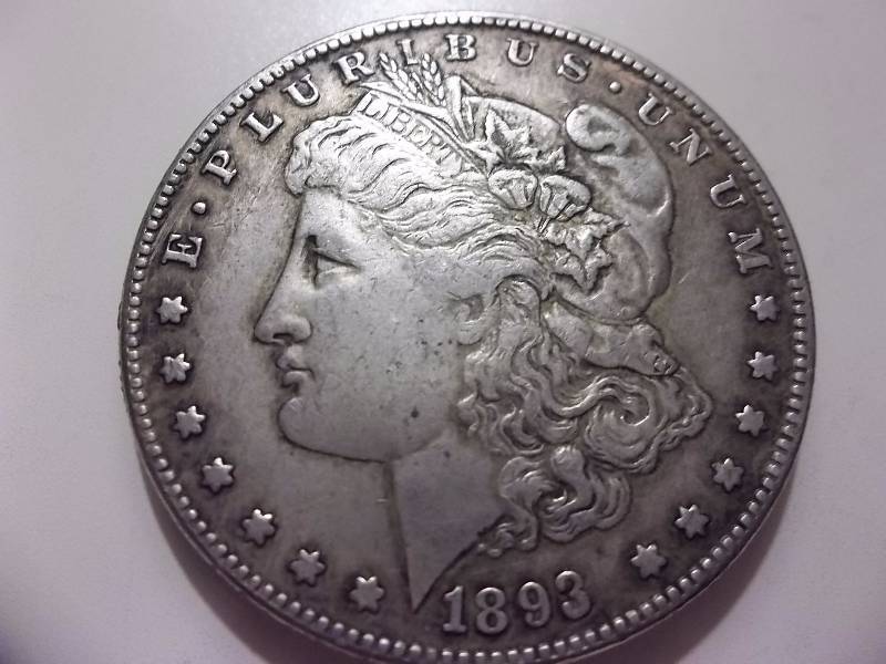 1893 CC Morgan Silver Dollar