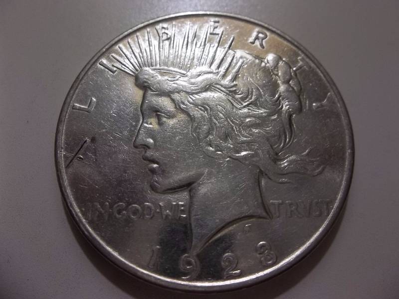 1923 D Silver Peace Dollar
