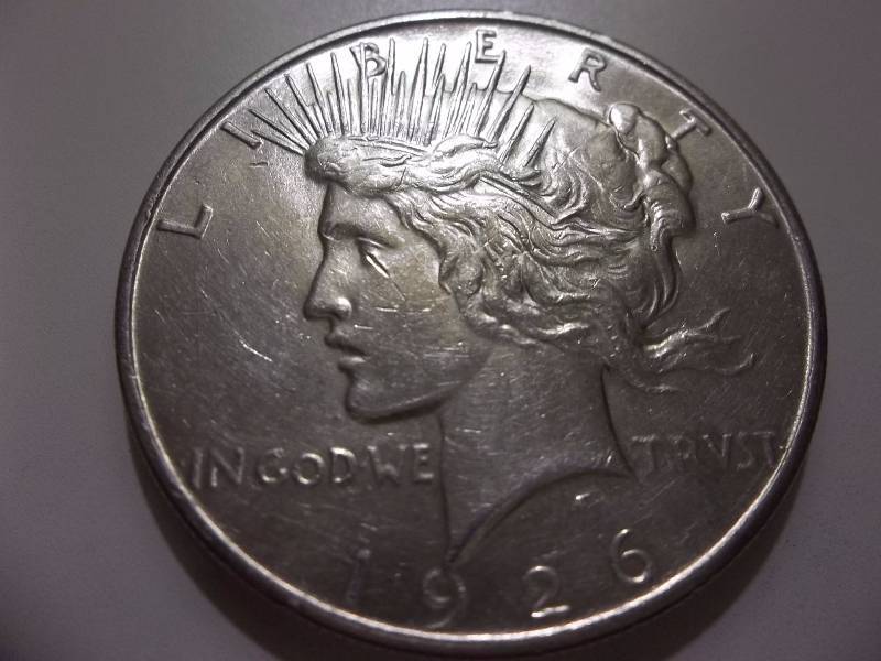 1926 S Silver Peace Dollar