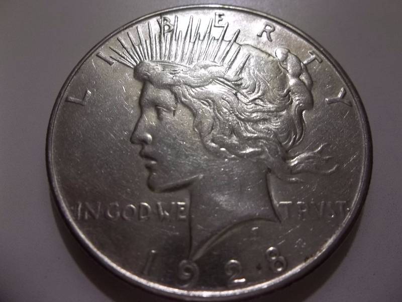 1928 S Silver Peace Dollar