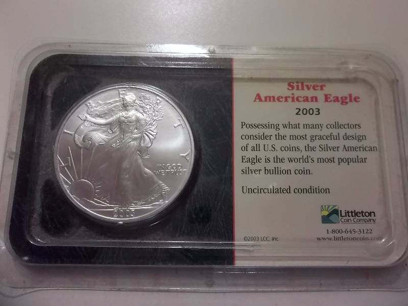 2003 Silver Eagle Unc By Littleton