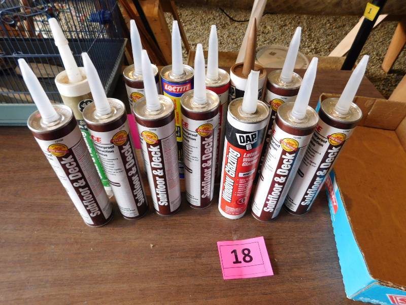 lot 18 image: caulk various types
