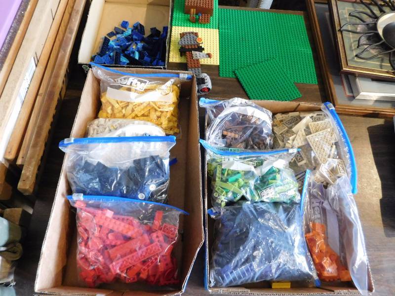 lot 28 image: several bags of lego