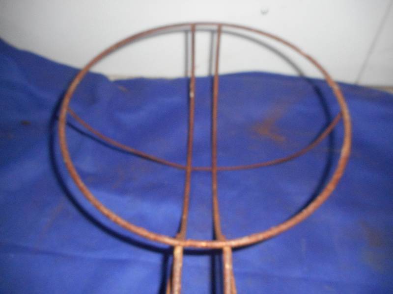 ANTIQUE BASKET HOLDER