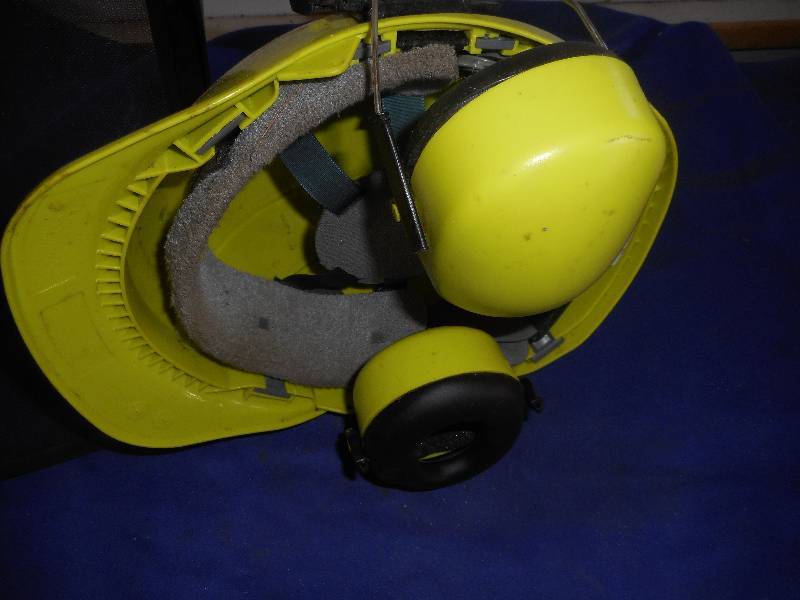 HARD HAT EAR PROTECTORS AND FACE SHIELD