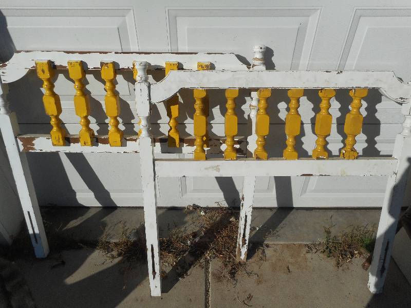 ANTIQUE WOODEN HEAD BOARDS