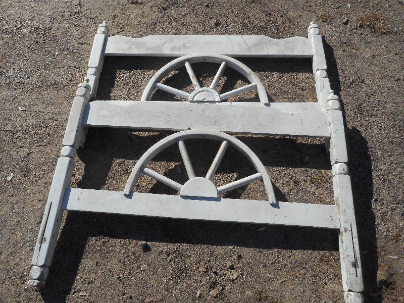 2 ANTIQUE HEAD BOARDS