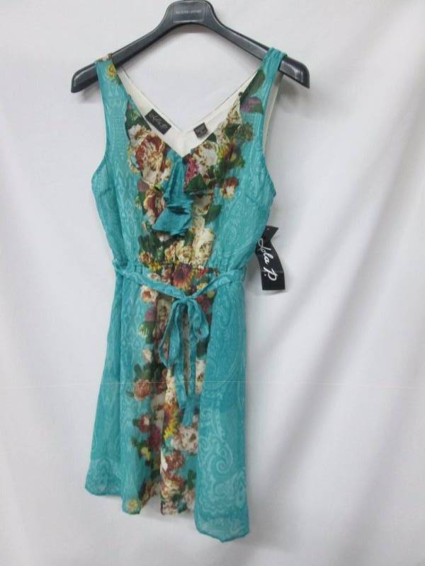 Lola P Misses Chiffron Print Dress