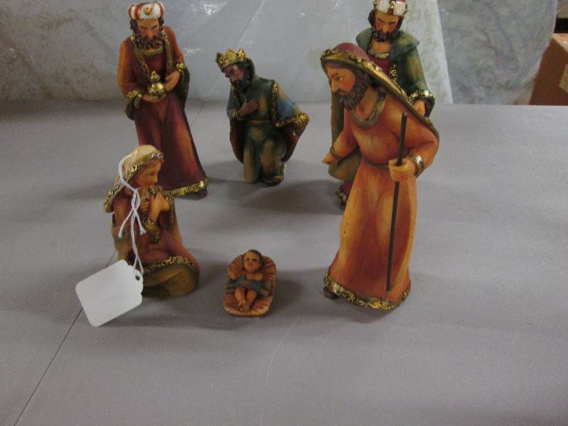 6 pc 6 inch Detailed Resin Nativity...