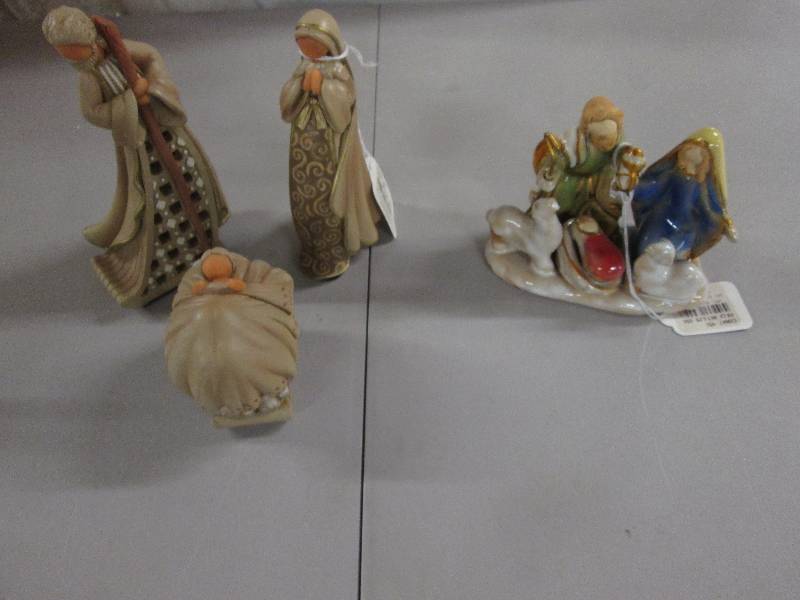 3 pc Nativity, 1 pc Nativity...