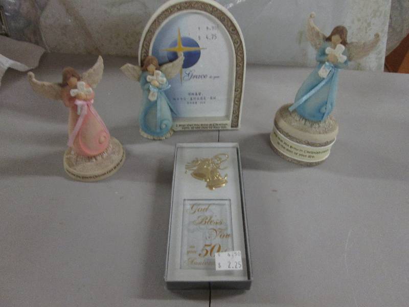 Lot of 3 Faith Angels Figurine, Tr...