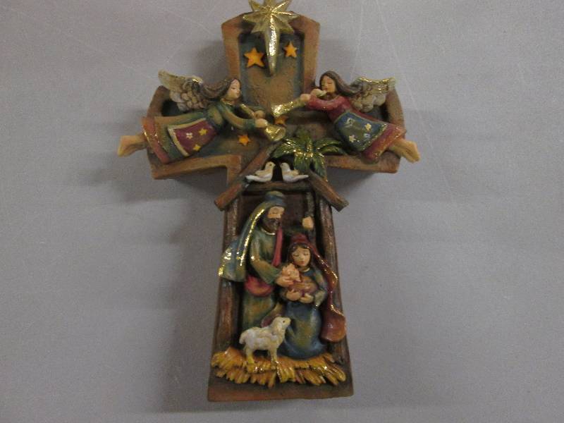 Nativity Cross 6.25 inch...