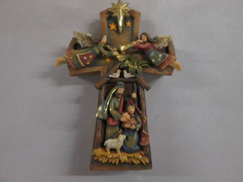 Nativity Cross 6.25 inch...