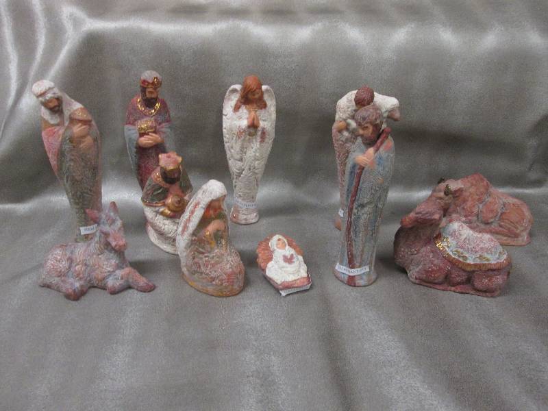 12 pc Ceramic Nativity Set 7.5 inch...