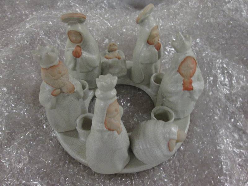 7.5 inch Nativity Candle Ring (5 in...