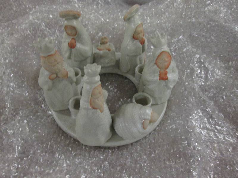 7.5 inch Nativity Candle Ring (5 in...