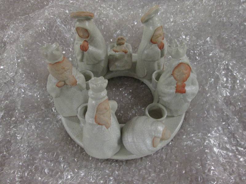 7.5 inch Nativity Candle Ring (5 in...