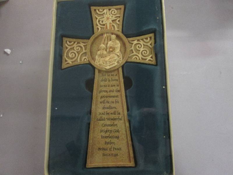 10 inch Resin Nativity Cross...