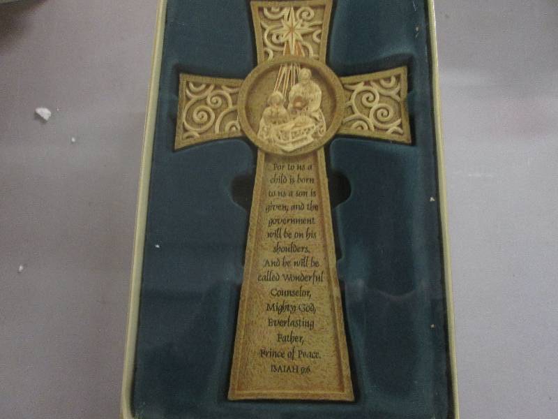 10 inch Resin Nativity Cross...