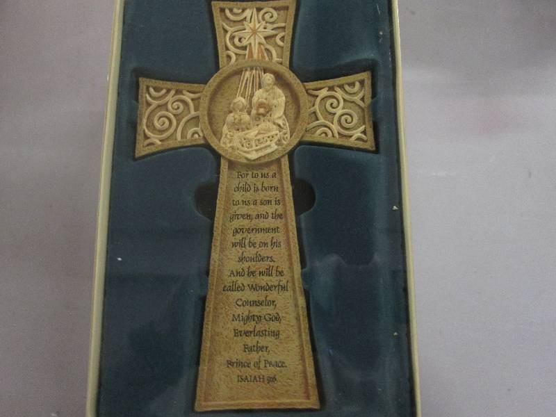 10 inch Resin Nativity Cross...