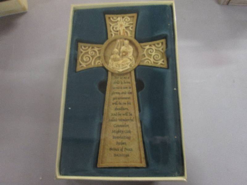 10 inch Resin Nativity Cross...