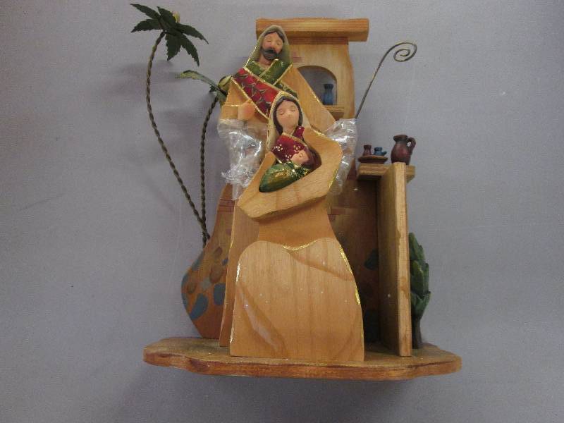 Wood Crafted Holy Family Musical 10...