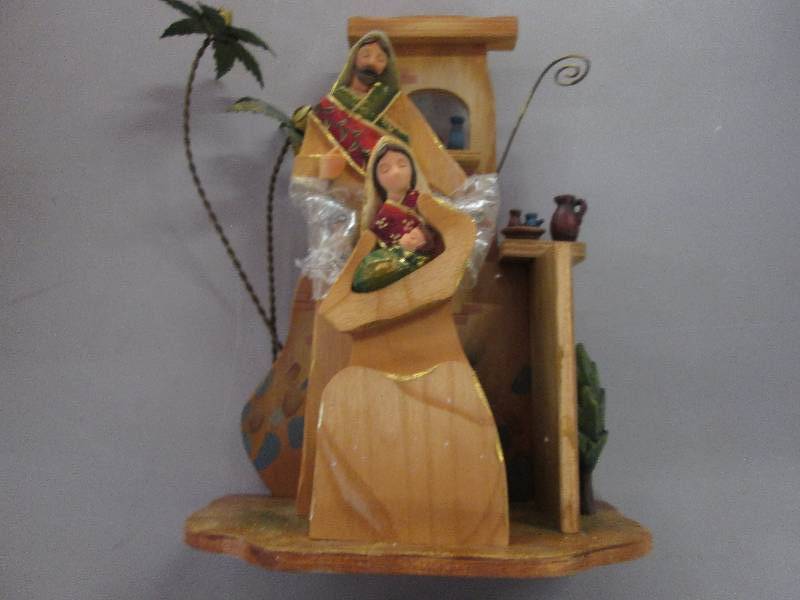 Wood Crafted Holy Family Musical 10...