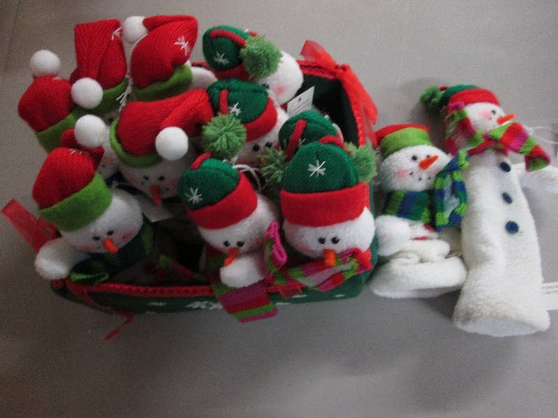 Set of 12 Expandible Snowmen Orname...
