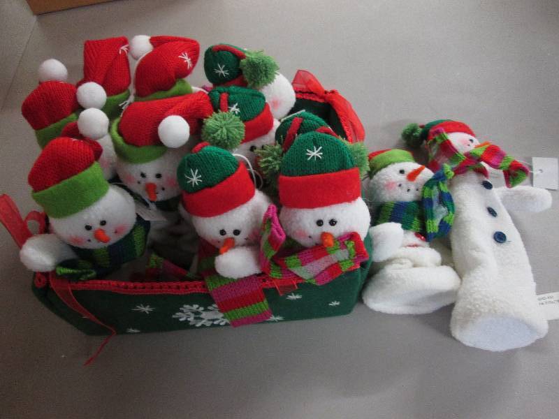 Set of 12 Expandible Snowmen Orname...
