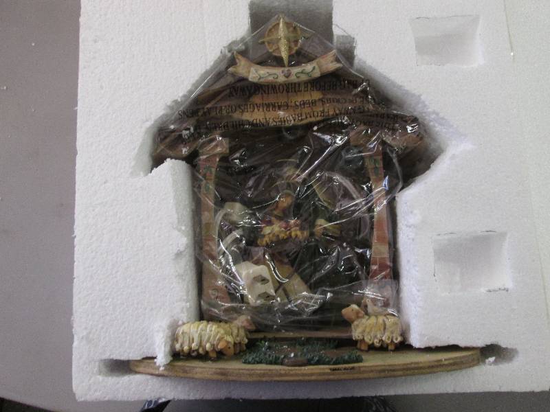 Lit Nativity with Wood Stable ( one...