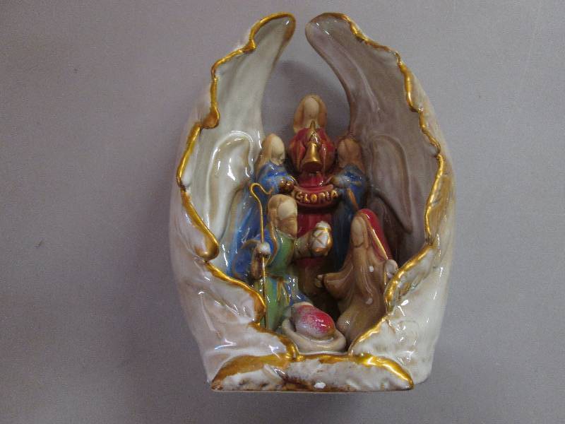 Stoneware Holy Family 8.5 inches...