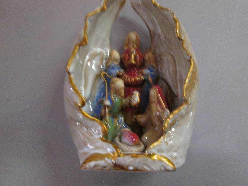 Stoneware Holy Family 8.5 inches...