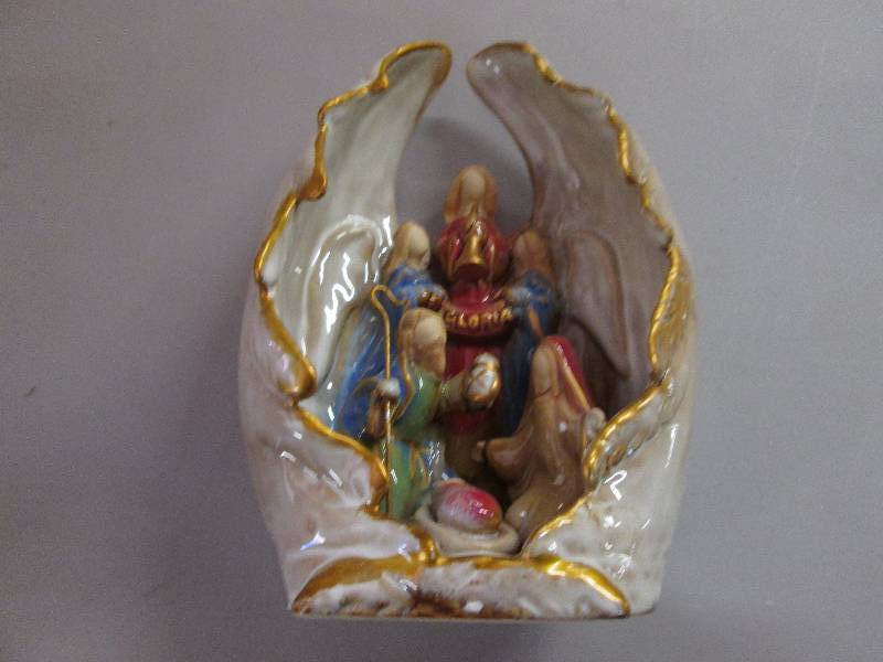 Stoneware Holy Family 8.5 inches...