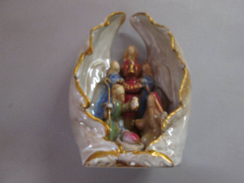 Lot of 8 Stoneware Holy Family 8.5...